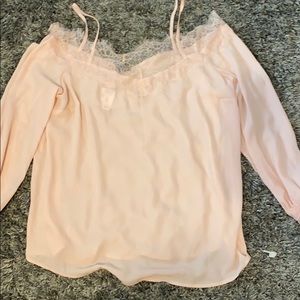 Pink Lacey long sleeve (RUE 21) NEW NEVER USED
